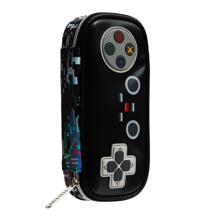 Пенал-футляр, 40 х 205 х 95 мм с откидной планкой, кожзам, deVENTE, GAME 7010217