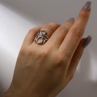 Кольцо «Настроение» паук, цвет серебро, безразмерное Кольцо «Настроение» паук, цвет серебро, безразмерное