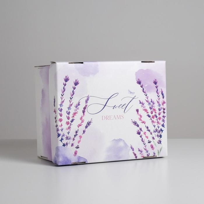 Коробка подарочная складная, упаковка, &laquo;Лаванда&raquo;, 31 х 25.5 х 16 см