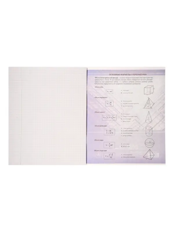 Тетрадь предметная 48 листов в клетку Calligrata, &laquo;Металл. Геометрия&raquo;, обложка мелованный картон, серые листы