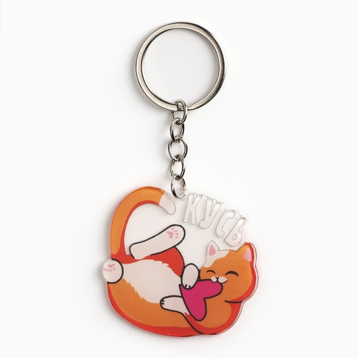 Брелок для ключей акриловый &laquo;Знают котики&raquo;, 10 х 5 см