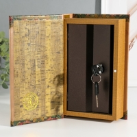 Сейф-книга дерево кожзам "Русские богатыри" 3D тиснение 21х13х5 см Сейф-книга дерево кожзам "Русские богатыри" 3D тиснение 21х13х5 см