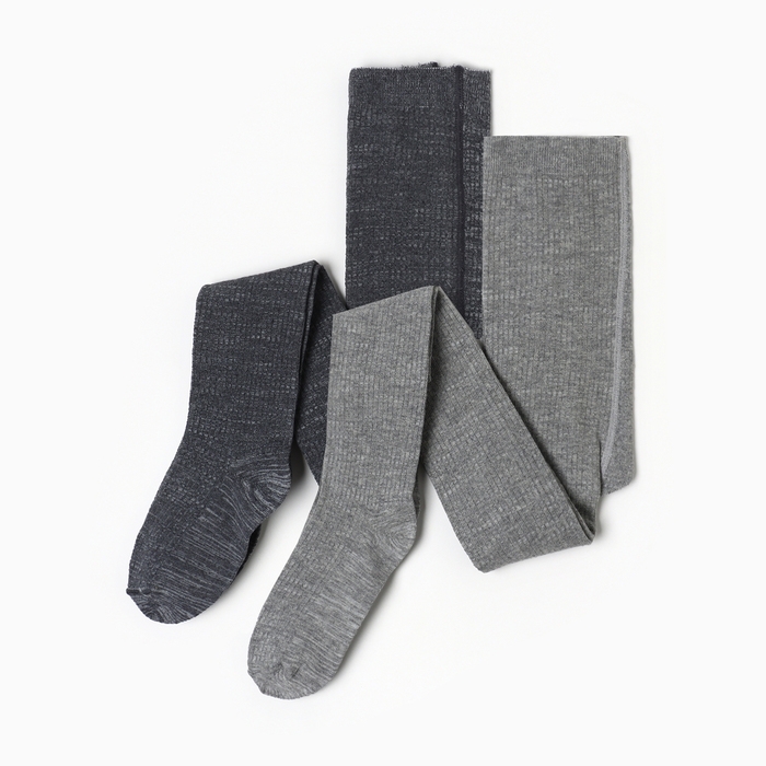 Набор детских колготок KAFTAN BASIC Melange 104 -110 см, серый Набор детских колготок KAFTAN BASIC Melange 104 -110 см, серый