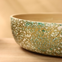 Салатник 30х30х8 см, бамбук