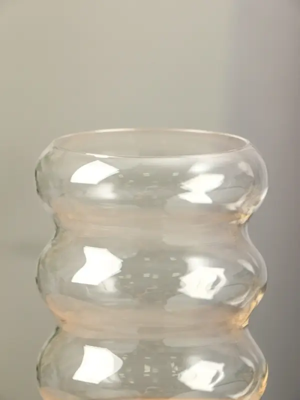 Ваза стекло настольная "Ширли" 24х10х10 см, прозрачный