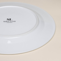 Набор фарфоровых тарелок SL Home &laquo;Винтаж фрэнч&raquo;, d=27 см, цвет белый