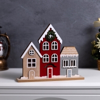 Подвеска световая "Городок", 24х5х21 см, 6 LED, CR2032x1 (в компл.), свечение тёплое белое Подвеска световая "Городок", 24х5х21 см, 6 LED, CR2032x1 (в компл.), свечение тёплое белое