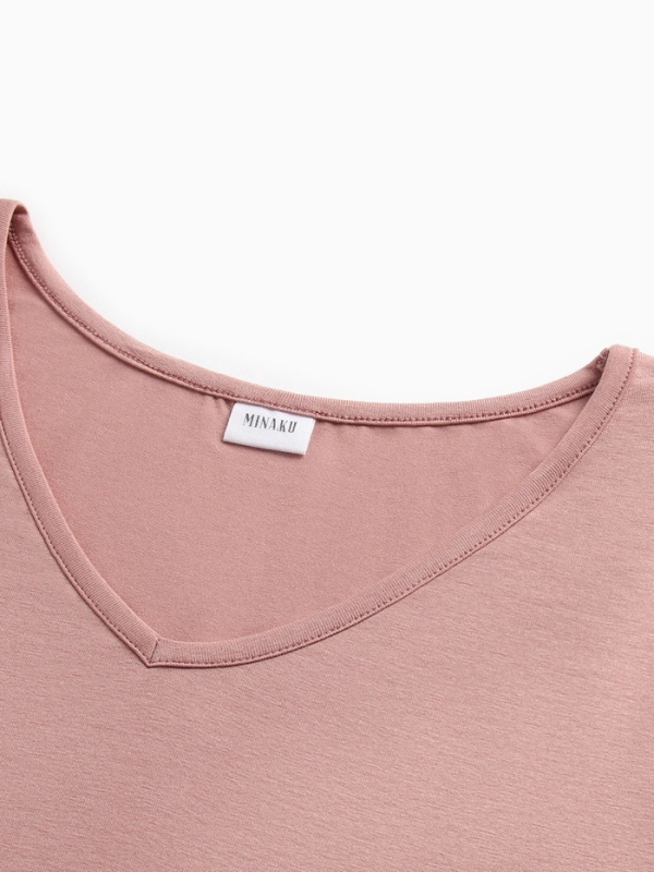 Сорочка женская (миди) MINAKU: Home collection цвет тёмно-бежевый, размер 46