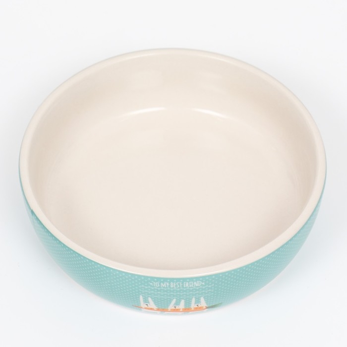 Миска керамическая "Для кроликов" 300мл, 12 х 3,5 см