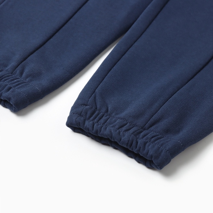 Костюм детский с начёсом (свитшот, брюки) MINAKU: astronaut, цвет синий, рост 146 см