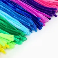 Синельная проволока, набор 200 шт, размер 1 шт 30х0,8 см, 20 цветов