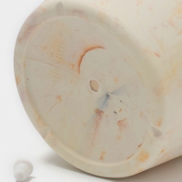 Кашпо круглое "SandStorm" d14х13 см, цвет оранжевый