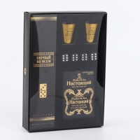 Подарочный набор "Особенный", карты, домино, стопки 2 шт, кости игральные 4 шт