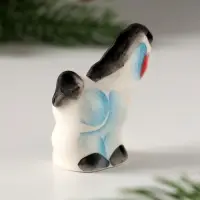 Сувенир Пони малая, 4,5х4,5х2,5см, гжель, цвет