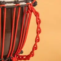 Сувенирный музыкальный инструмент "Барабан Джембе" махагон, 23х23х40 см