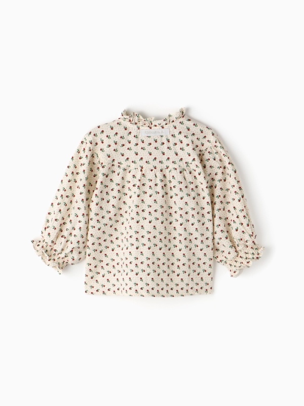 Рубашка для девочки Крошка Я, р. 92-98 см, бежевый