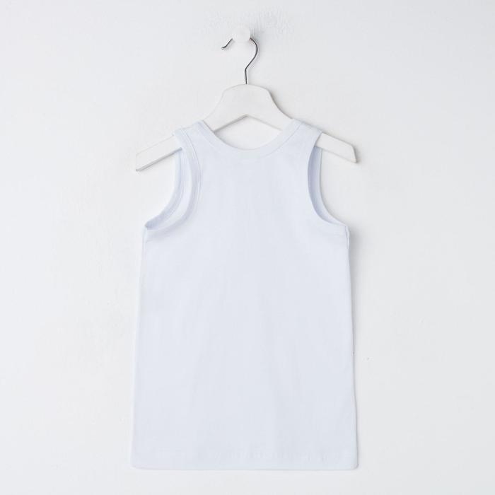 Майка детская, белый, рост 104