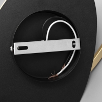 Бра "Хаггес" Е27 40Вт золото-черный 30х16х30см