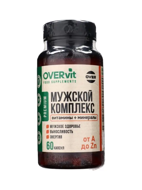 Мужской комплекс "OVER MEN" OVERvit, 60 капсул