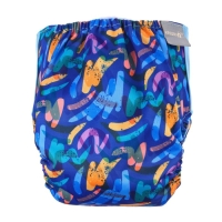 Многоразовый подгузник &laquo;Абстракция&raquo;, 3-15 кг, цвет синий, Крошка Я