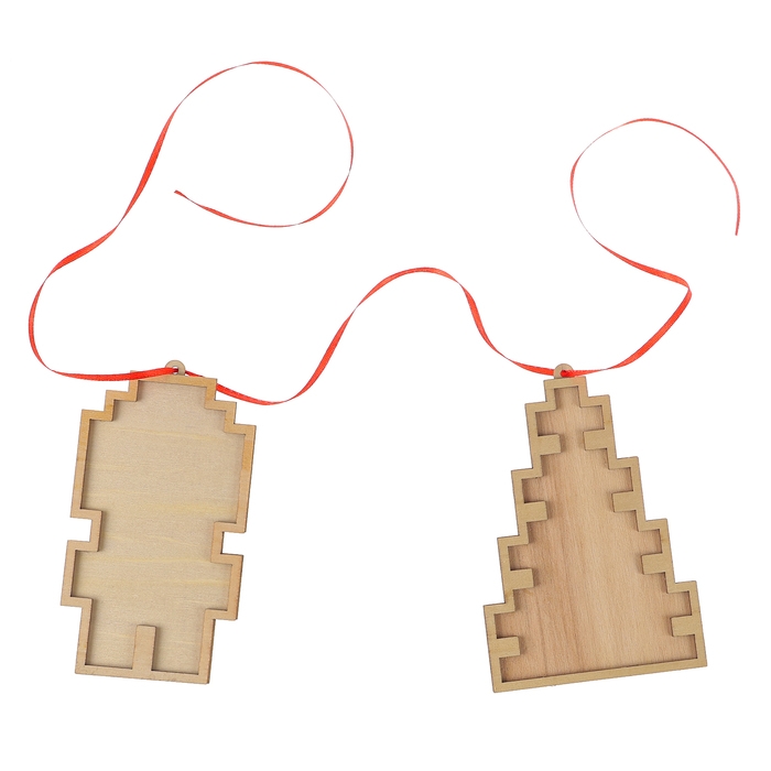 Набор для творчества &laquo;Ёлочная игрушка. Мозаика&raquo;, 2 шт., керамическая