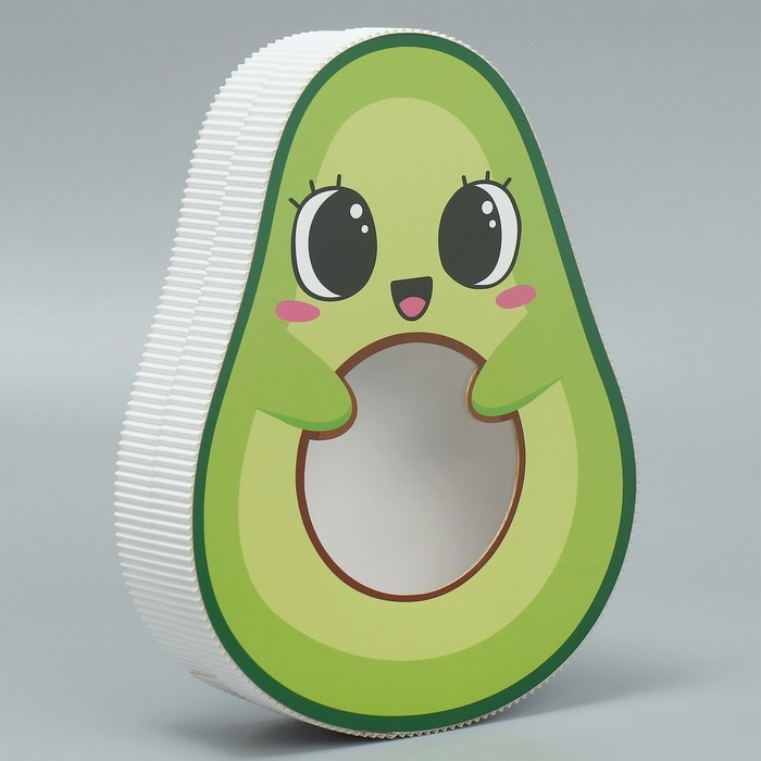 Коробка подарочная, кондитерская упаковка, &laquo;Авокадо&raquo;, 19х24,5х5 см
