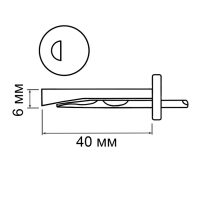 Анкер-клин ЛОМ, оцинкованный, 6х40 мм, 200 шт