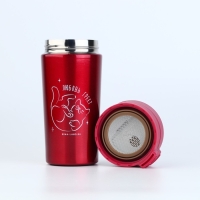 Термостакан с кнопкой "Котик", 350 мл Термостакан с кнопкой "Котик", 350 мл