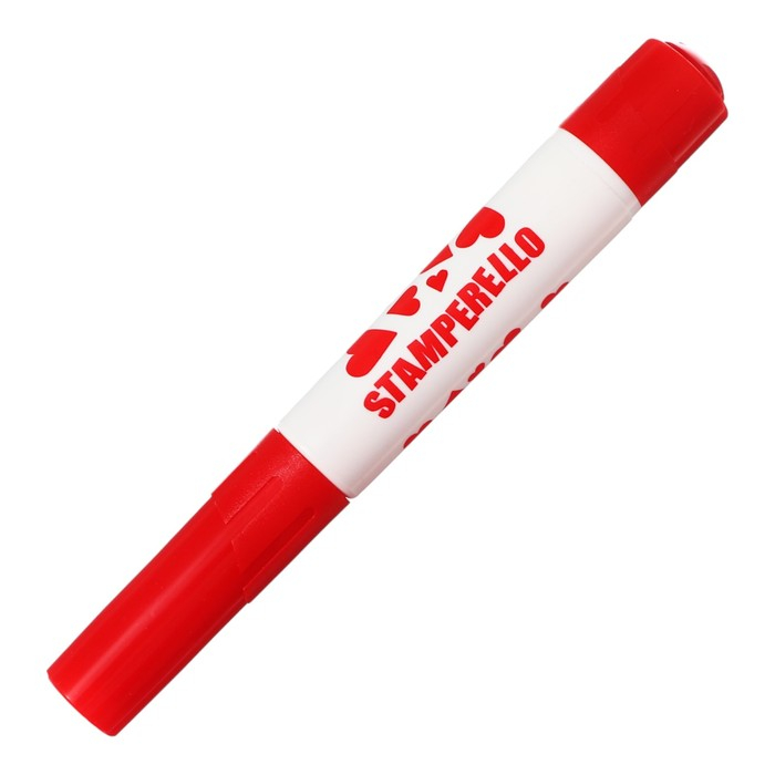 Фломастеры двусторонние 12 цветов, Carioca "Stamperello", с трафаретами, смываемые чернила, в картонной коробке