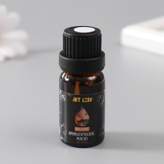 Ароматическое масло для свечей Ароматическое масло для свечей "Мандарин" 10 мл 2,5х2,5х6,3 см
