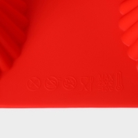 Форма для выпечки Доляна &laquo;Сладости.Круг реб&raquo;, силикон, 18&times;18 см, 5 ячеек (6,5&times;6,5&times;3,5 см), цвет красный