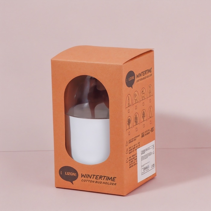 Органайзер для ватных палочек «ОЛЕНЬ», с крышкой, d = 7 × 11 см, цвет белый/прозрачный Органайзер для ватных палочек «ОЛЕНЬ», с крышкой, d = 7 × 11 см, цвет белый/прозрачный