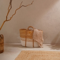 Корзина для белья плетеная SL Home Orden, хлопок, гиацинт, 42&times;24&times;35 см