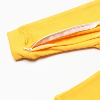 Комбинезон детский (3 шт.), цвет оранжевый/леопард/белый, рост 74 см