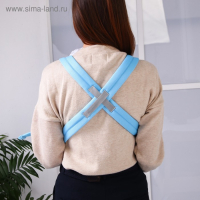 Рюкзак-кенгуру для малыша &laquo;Перья&raquo;, от 3 до 10 кг., цвет голубой, Крошка Я