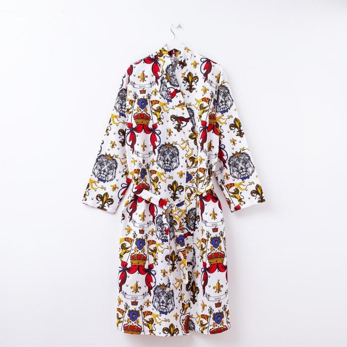 Халат мужской удлиннный Этель Халат мужской удлиннный Этель "Настоящий мужчина" размер 50-52, вафля 200г/м2, 100% хлопок