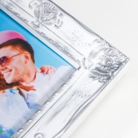 Мультирамка PLATINUM коллаж на 8 фото 10х15 см, белый с серебром