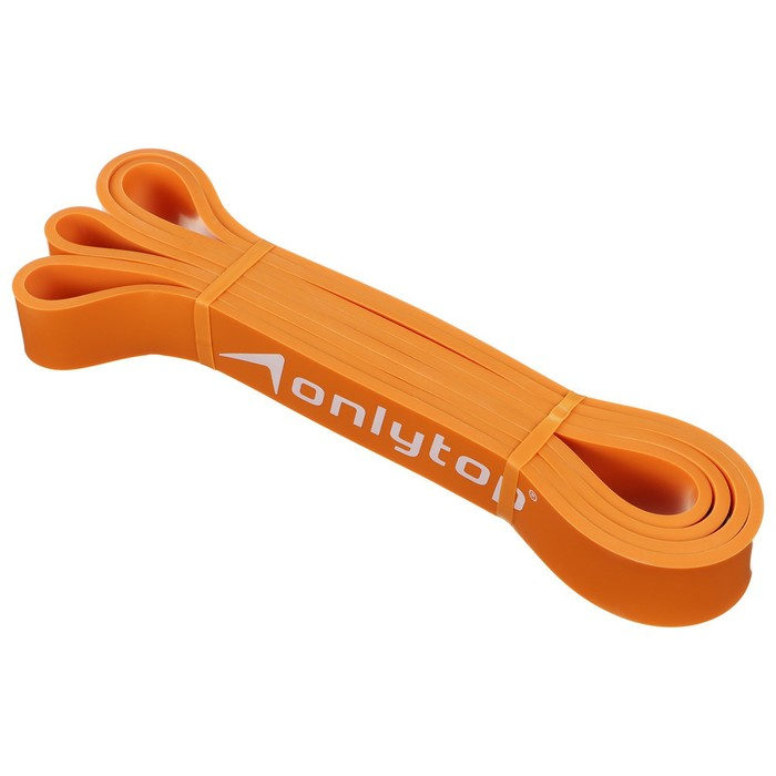 Эспандер ленточный многофункциональный ONLYTOP, 208&times;2.9&times;0.5 см, 11-36 кг, цвет оранжевый