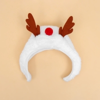 Новый год. Шапка для животных "Рожки", размер S(ОМ 15 см, длина 15 см)