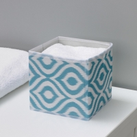 Короб для хранения Доляна &laquo;Лагуна&raquo;, 14&times;14&times;14 см, цвет бирюзовый