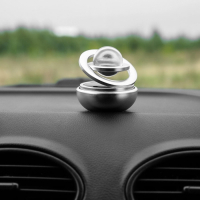 Аксессуар на панель, гравитационные кольца, вращается от солнца, серебро Аксессуар на панель, гравитационные кольца, вращается от солнца, серебро