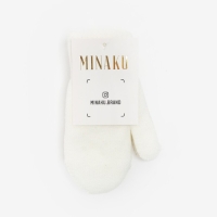 Варежки детские двухслойные MINAKU "Однотонные",цв. белый,р-р 15 (6-8 лет) Варежки детские двухслойные MINAKU "Однотонные",цв. белый,р-р 15 (6-8 лет)