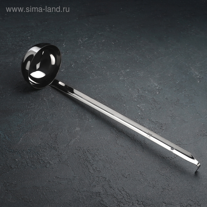 Половник из нержавеющей стали, 240 мл, h=43 см, цвет серебряный
