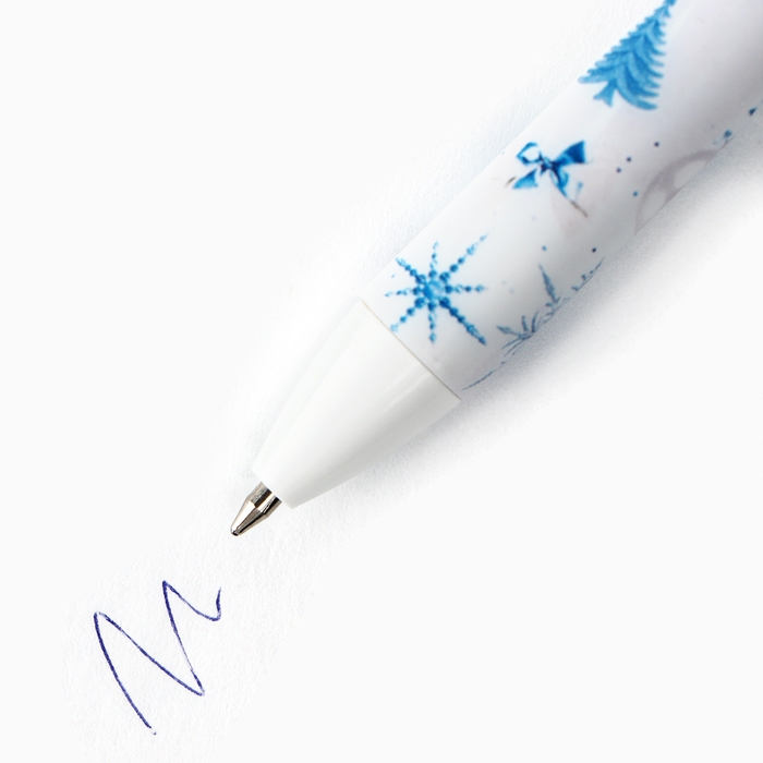 Ручка шариковая автоматическая матовая в конверте &laquo;Новый год: С Новым годом!&raquo;, 0,7 мм