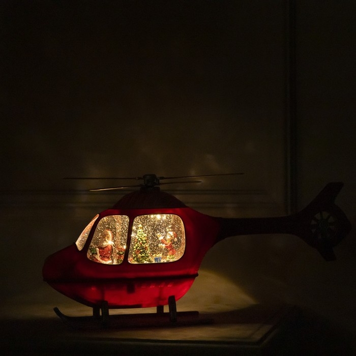 Светодиодная фигура «Вертолёт» 48 × 22 × 12 см, пластик, батарейки Cх3 (не в комплекте), USB, свечение тёплое белое Светодиодная фигура «Вертолёт» 48 × 22 × 12 см, пластик, батарейки Cх3 (не в комплекте), USB, свечение тёплое белое