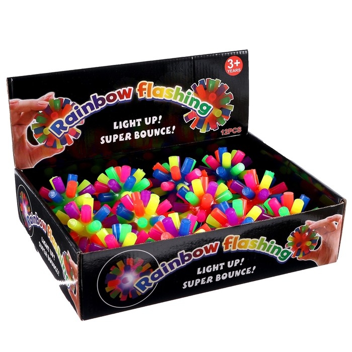 Мяч световой &laquo;Трубочки&raquo;, цвета МИКС