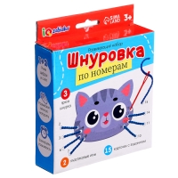 Развивающий набор &laquo;Шнуровка по номерам&raquo;, 3+