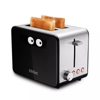 Тостер Kitfort KT-2058, 870 Вт, 6 режимов прожарки, 2 тоста, чёрно-серебристый Тостер Kitfort KT-2058, 870 Вт, 6 режимов прожарки, 2 тоста, чёрно-серебристый