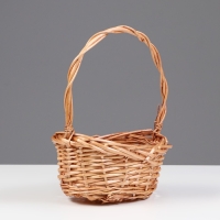 Набор плетеных корзин, 3 шт, 26х18х10/34, 21х15х8/30, 17х12х7/25 см, медовый