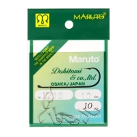 Крючки Maruto 1210, цвет Ni, № 10, 10 шт. Крючки Maruto 1210, цвет Ni, № 10, 10 шт.